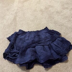 Aerie Midnight Blue Smocked Skirt